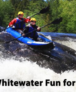 Sea Eagle 420X Explorer Inflatable Kayak- Fishing, Touring, Camping, Exploring &White Watering-Self Bailing, Removable Skeg, Drop Stitch Floor Blue 420X Deluxe Package 10 A1eLyfTcsYL