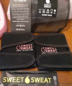Sports Research Sweet Sweat Arm Trimmers for Men & Women | Increases Heat & Sweat Production to The Bicep Area Pink Large 38 A1eZjSCXetL