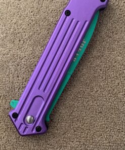 Purple and Green Joker Tac Force Fantasy Assisted Opening Folding Knife (Joker: Why so Serious) 40 A1elV7sVTL