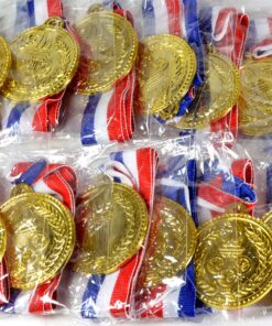 PAVILIA U.S. Toy Gold Medals, Pack of 12, 1.5-Inch 8 A1f0xfBmGsL