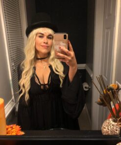 Classic Black Top Hat Perfect for Halloween Costumes, Magician, Steampunk, and Iconic Character Outfits like Stevie Nicks, Mad Hatter, Michael Jackson, and Willy Wonka 27 A1gK5ipq iL