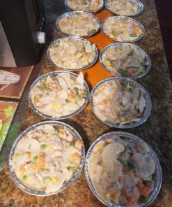 MontoPack Disposable 5 Inch Round Aluminum Foil Pie/Tart Pan, 50 Pack, Oven Safe, Stack & Store, Freeze & Reheat 5 Inch Pie/Tart Pans (50 Pack) 39 A1h4n7nYjgL