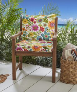 Alternative view of Sorra Home Indoor or Outdoor Deep Seating Cushion & Pillow Set with Corded Edges, 23 in W x 25 in D, Gregoire Prima