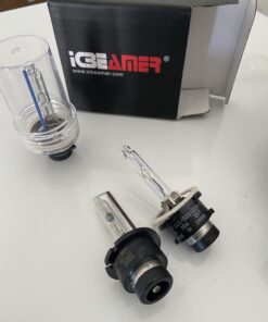 ICBEAMER 8000K D2S D2C D2R Xenon Factory HID Direct Replacement for 66040 66240 85122 OEM Headlight low beam Color Light Blue bulb D2S/D2R 39 A1hM48yWL