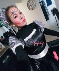 Fun World Costumes Women's Broken Doll Adult Costume Medium/Large Black/White 14 A1iTnTZkwjL