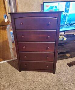 Storkcraft Kenton 5 Drawer Dresser (Espresso) – Dresser for Kids Bedroom, Nursery Dresser Organizer, Chest of Drawers for Bedroom with 5 Drawers, Universal Design for Children’s Bedroom Espresso 5 Drawer Chest 36 A1ilS2guXL