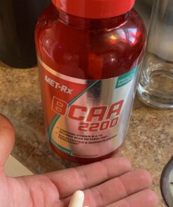 MET-Rx BCAA 2200 Amino Acid Supplement, Supports Muscle Recovery, 180 Softgels 180 Count (Pack of 1) 17 A1jCSiGw1GL
