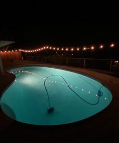 Litcher Globe String Light Suspension Kit, Outdoor Light Guide Wire, Vinyl Coated Stainless Steel Steel Cable,Include 150fts Transparent PVC and 304 Stainless Steel Wire Cable, Turnbuckle and Hooks 45 A1jDAbHVvmL