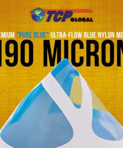 TCP Global 250 Pack of Paint Strainers with Fine 190 Micron Filter Tips - Premium Pure Blue Ultra-Flow Blue Nylon Mesh - Cone Paint Filter Screen 250-Pack 6 A1jVB7tRlsL