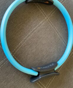 Pilates Ring Circle, Fitness Ring Magic Circle Pilates Ring 13 Inch, Inner Thigh Exercise Equipment for Women, Thigh Master Pilates Equipment for Home Workout, Pelvic Floor Muscle Trainer Power Kit Turquoise (For Heights 5'0" - 5'9") 25 A1jkERoQbnL