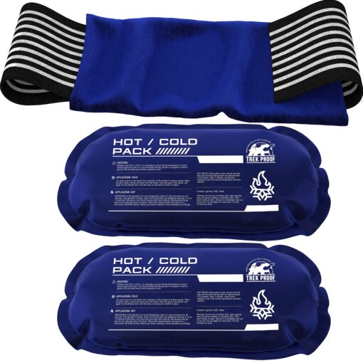 Ice Pack (3-Piece Set) – Reusable Hot and Cold Therapy Gel Wrap Support Injury Recovery, Alleviate Joint and Muscle Pain – Rotator Cuff, Knees, Back & More (3 Piece Set - Large) 3 Piece Set - Large