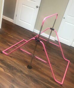 Tepemccu Expandable Gymnastics Bars,Adjustable Height Gymnastic Horizontal Bars,Junior Training Bar Children Folding Training Monkey Bars for Kids… Light Pink 39 A1kGUVTbxL