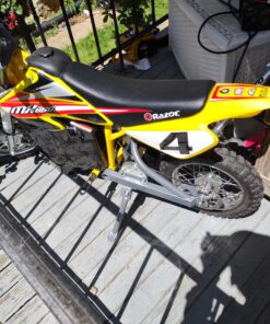 Razor MX650 Dirt Rocket Off-Road Motocross Bike – 36V Electric Ride-On, Up to 17 mph, Dual Suspension, Hand-Operated Dual Brakes, Twist Grip Throttle, Authentic Bike Geometry 40 A1lXcberHjL