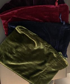 Paper Mart Tarot Rune Bag Bundle of 4: Moss Green, Navy Blue, Purple, Wine 6" x 9" 32 A1ld0ZSHoL