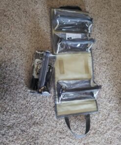 4kits Hanging Roll-Up Makeup Bag/Toiletry Kit/Travel Organizer for Women - 4 Removable Storage Bags - Organize Make Up, Cosmetics, First Aid, Medicine, Personal Care, Bathroom, Palette/Brush Holder 81 A1liTQrrsL