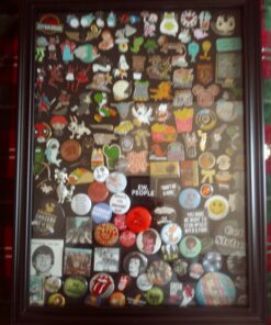 Large 19"X 14" Pin Display Case Medal Shadow Box with 98% UV Protection for Military Medals, Beach Tags, Jewelry Pins, Pin Gift, Insignia Ribbons, Pin Collectibles Black Finish 43 A1ll8DJfJ6L