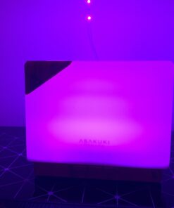 ASAKUKI 700ml Premium Essential Oil Diffuser, 5 in 1 Ultrasonic Aromatherapy Fragrant Oil Vaporizer Humidifier, Timer and Auto-Off Safety Switch, 7 LED Light Colors Light Wood 29 A1mjPyKGwL