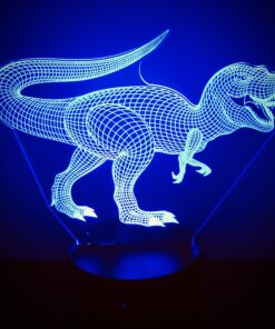 VSATEN 3D Dinosaur Night Light for Kids, 3D Illusion Lamp 3-Pattern & 16 Colors Change Decor Lamp with Remote Control & Smart Touch, Dinosaur Toys for 2 3 4 5 6+ Years Old Multicolor 34 A1mkZDtzYGL