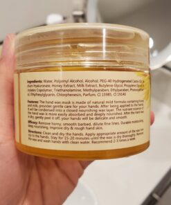 XY Fancy Hands Care Paraffin Milk & Honey Moisturizing Peel Off Hand Wax Mask Hydrating Exfoliating Nourish Skin 5.3oz/150ml 20 A1nW1o19EaL