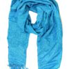 Sakkas Aubry dual colored ranunculus border soft Pashmina/Shawl/Wrap/Stole One Size Regular Aqua 6 A1ni0dgdNYL