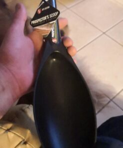 SE Black Prospector's Scoop - 12.5" Heavy-Duty Plastic Tool for Metal Detecting, Gold Panning, Treasure Hunting, and Gardening 17 A1oI2021l9L