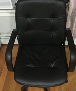 Giantex Executive Chair Mid Back Office W/Arms and Swivel Wheels, Ergonomic PU Leather for Home Office Use Computer Desk Task Chair 25 A1oIE2da 6L