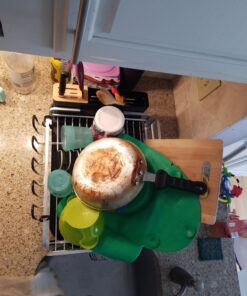 KINGRACK Aluminum Dish Drying Rack,Large Dish Rack and Drain Board Set,Kitchen Dish Rack 38 A1oJC4AUGUL