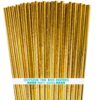 Gold Foil Paper Straws - Christmas Holiday Wedding Anniversary Party Supply - 7.75 Inches - Pack of 100 - Outside the Box Papers Brand 48 A1pmlVKyrQL