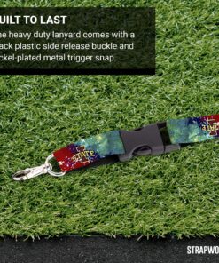 Moose Pet Wear Iowa State Cyclones Lanyard - Satin Keychain Necklace, Iowa State ID Badge Holder – 3/4 Inch, Tye Dye Logo on Tie Dye 9 A1pnmMHhnhL