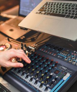 Pyle Professional Audio Mixer Sound Board Console Desk System Interface 8 Channel Digital USB Bluetooth MP3 Computer Input 48V Phantom Power Stereo DJ Studio FX 16Bit DSP Processor PMXU83BT, Black 23 A1q mUNf sL