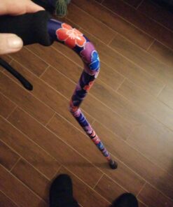 NOVA Designer Walking Cane with Offset Handle, Lightweight Adjustable Walking Stick with Carrying Strap Maui Flowers 24 A1qjfYxmQnL