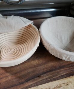 FORSUN Round Bread-Banneton-Proofing-Rising-Basket Rattan Brotform Bread Dough Set 8.5 inch for Home Bakers 8.5 inch Round bread proofing basket 37 A1qvrKxqcLL