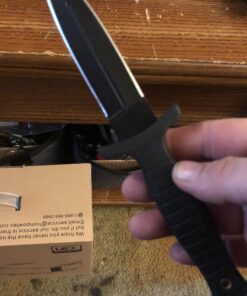 Reapr 11002 Tac Boot Knife, 4.75 Inch Double Edge Self Defense Knife for EDC | Use as Ankle Knife, Belt Knife or Over Shoulder Carry | 4.25" Hi Grip Handle | Nylon Web Sheath with Abs Insert 36 A1r88FzeLIL