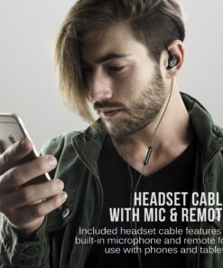 MEE audio M6 PRO In Ear Monitor Headphones for Musicians, 2nd Gen Model With Upgraded Sound, Memory Wire Earhooks & Replaceable Cables, Noise Isolating Professional Earbuds, 2 Cords Included (Black) In-Ear Monitors Black 27 A1rSA5HoiaL 3