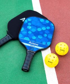 Pro Aviana Pickleball Paddle Set of 2 Durable Graphite Surface USAPA Approved Honeycomb Core Paddles with 4 Outdoor Balls 25 A1sSaz7syL