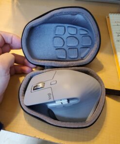 co2CREA Hard Travel Case Replacment for Logitech MX Master 2S / MX Master 3 Wireless Mouse (Black Case + Inside Grey) Black Case+Inside Grey Case for Master 2S/3 47 A1sojsvhAPL
