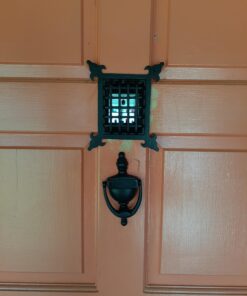 A29 Hardware Cast Iron Speakeasy Door Grill/Grille with Viewing Door, Black Powder Coat Finish, Medium Size Medium-Black 46 A1tBY1aSVnL