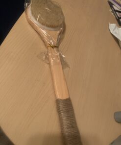 Chikoni Dry Bath Body Brush Back Scrubber with Anti-Slip Long Wooden Handle, 100% Natural Bristles Body Massager, Perfect for Exfoliating, Detox and Cellulite, Blood Circulation, Good for Health 32 A1tTSel5c8L