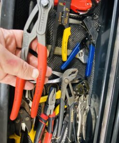 KNIPEX Tools - Cobra Water Pump Pliers (8701250), Red,10-Inch 10-Inch 45 A1ttzdFYBfL