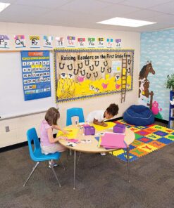 Fadeless Bulletin Board Paper, Fade-Resistant Paper for Classroom Decor, 48” x 50’, Natural Burlap, 1 Roll 48" x 50' 10 A1ujAv9xFeL