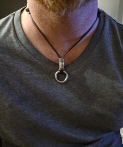 FIBO STEEL Alloy Vinatge Pendant Necklace for Men Leather Chain Adjustable 2 Pcs a Set 39 A1vQ1zVSJ2L