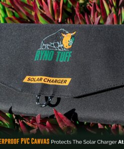 Ryno Tuff 21W Lightweight Portable Solar Charger for Camping - Foldable Solar Powered Cells with 2 USB Ports To Fast Charge Smartphones, Tablets & Battery Packs -Charge While Hiking, Camping & Fishing Black 22 A1vWyTFBO3L 1