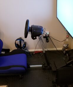 OpenWheeler GEN3 Racing Wheel Stand Cockpit Blue on Black | Fits All Logitech G923 | G29 | G920 | Thrustmaster | Fanatec Wheels | Compatible with Xbox One, PS4, PC Platforms 71 A1vf6ArbaHL