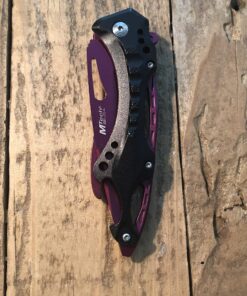 MTECH USA MT-A705 Series – Spring Assisted Folding Knife, Pocket Clip, Tactical, EDC, Self Defense Purple 4.5-inch closed 53 A1w3M0u8EPL