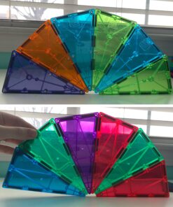 Playmags 150-Piece Magnetic Tiles Building Set – 3D Magnet Building Blocks, Creative Imagination, Inspirational, Educational STEM Toys for Kids with 1 Car Single 44 A1wFTk1pM6L