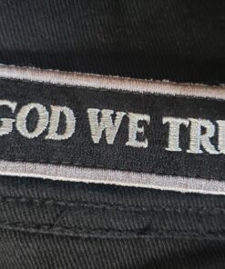 EmbTao in GOD We Trust Embroidered Tactical Morale Fastener Hook&Loop Patch - Black & White 20 A1wKDs9SbIL