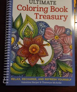 Ultimate Coloring Book Treasury: Relax, Recharge, and Refresh Yourself (Design Originals) 208 Pages of Beautiful One-Side-Only Designs on Extra-Thick, Perforated Paper in a Spiral Lay-Flat Binding 86 A1wPwdsifL