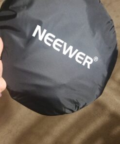 NEEWER 43 Inch/110 Centimeter Light Reflector Diffuser 5 in 1 Collapsible Multi Disc with Bag - Translucent, Silver, Gold, White, and Black for Studio Photography Lighting Outdoor Standard Packaging 49 A1wd42XZSQL