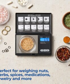 Series Digital Pocket Weight Scale, Stainless-Steel Backlit LCD 100g x 0.01g, (Black), AWS-100-Black - AMERICAN WEIGH SCALES Black 30 A1wmeZLmZL