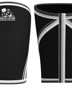 Nordic Lifting Elbow Sleeves (1 Pair) Support & Compression for Weightlifting, Powerlifting, Cross-Training & Tennis - 5mm Neoprene Sleeve for the Best Performance - Both Women & Men Black Large 14 A1wqR3JwrsL 1